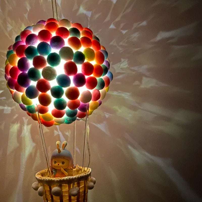BalloonGlow - DIY varmluftsballon-natlampe med flyvende dyr