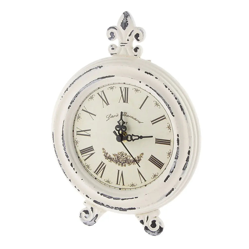 TimelTick – Vintage-inspireret Rundt Ur med Romerske Tal og Rustik Design