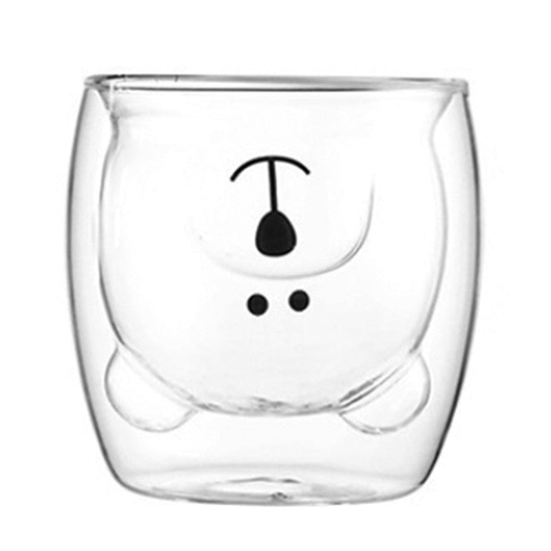 ToyJoy – Sæt dobbeltlagede glas med sjove dyreansigter til børn og voksne