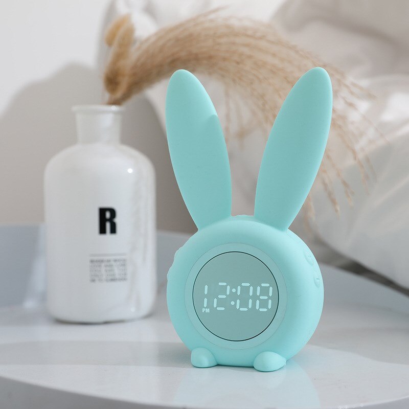 VardiBunny – Kaninformet søvntræner med natlys og alarm for bedre søvnrutiner for småbørn