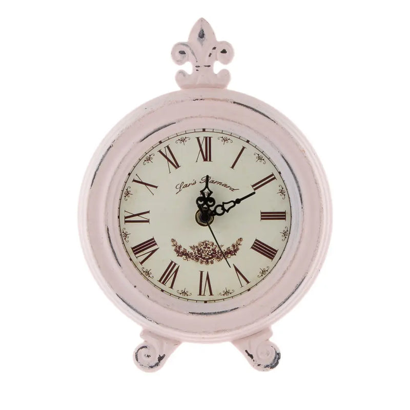 TimelTick – Vintage-inspireret Rundt Ur med Romerske Tal og Rustik Design