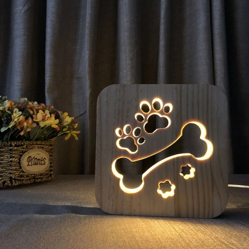 PuppyGlow - Charmerende 3D LED Lampe Til Ethvert Rum