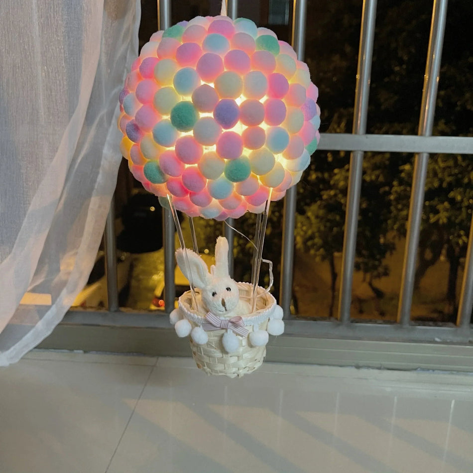 BalloonGlow - DIY varmluftsballon-natlampe med flyvende dyr