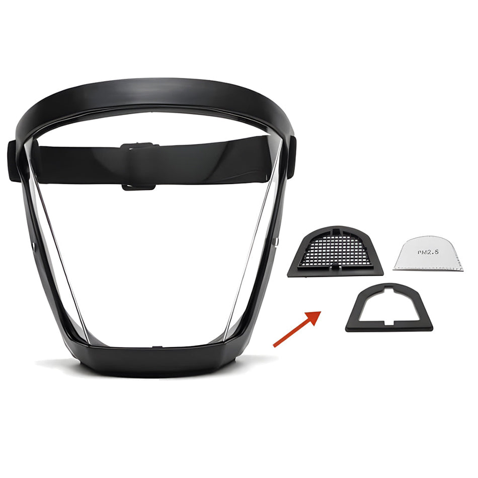 ShieldGuard – Fuldt ansigtsbeskyttelsesskjold med klart udsyn