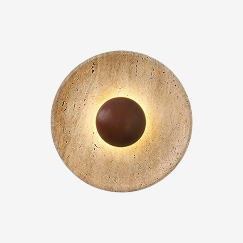 AuraBeam - LED Væglampe med Rundt Design