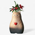 WhiskerHeart – Katteformet Vase med Hjerteaccent til Hjemmedekoration