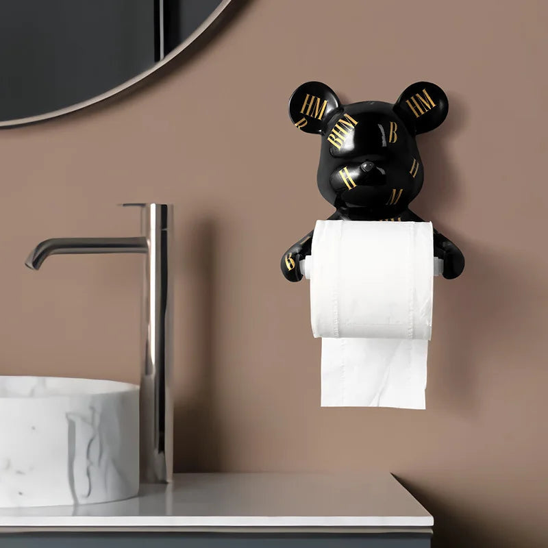 BearEase – Bjørne Toiletpapirholder for Sjov og Funktionel Badeværelsesstil