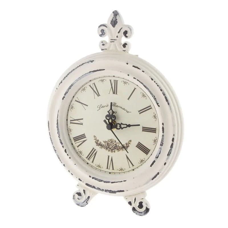 TimelTick – Vintage-inspireret Rundt Ur med Romerske Tal og Rustik Design