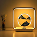 HorizonFlow - Roterende sandlampe med LED-lys for en beroligende atmosfære