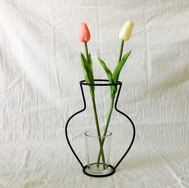 FloraVase - Moderne Minimalistisk Vase Til Stilfulde Blomsterudstillinger