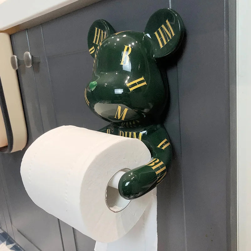 BearEase – Bjørne Toiletpapirholder for Sjov og Funktionel Badeværelsesstil
