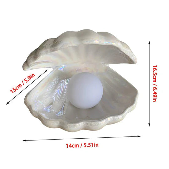 ShellGlow - Fortryllende keramisk lampe til nattestemning