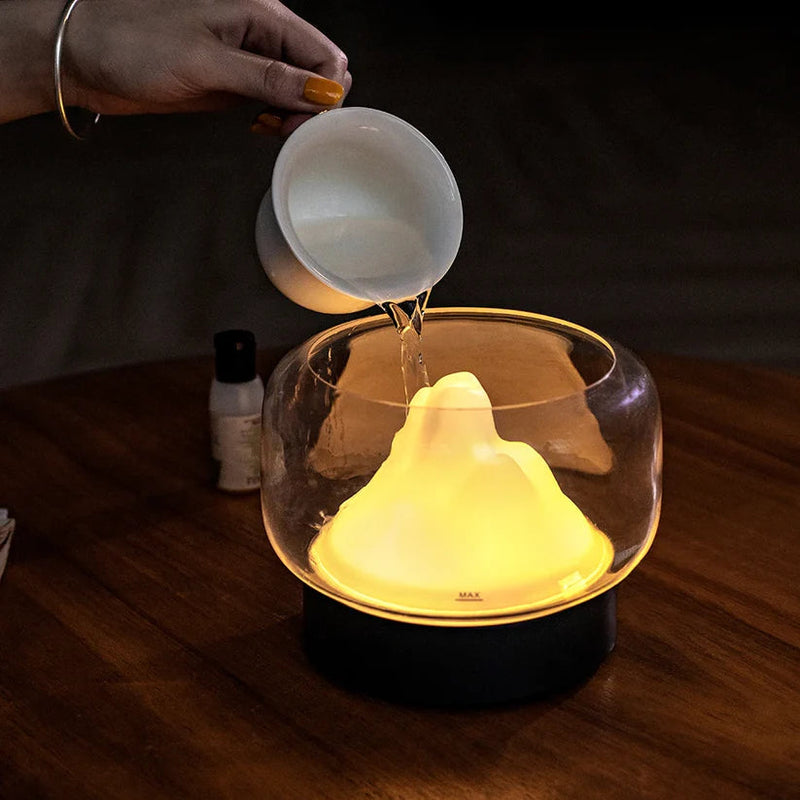 GlowMist – Aromadiffusor med blødt omgivende lys og afrundet form