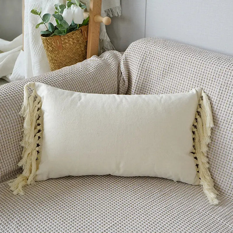 CozyNest – Dekorative pudepuder med tekstureret design og frynser til enhver plads