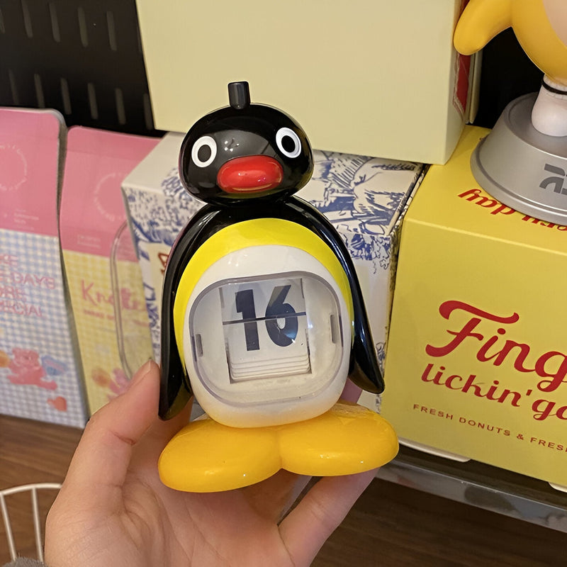 PenguinTidy - Manuelt flip legetøj med sødt pingvindesign