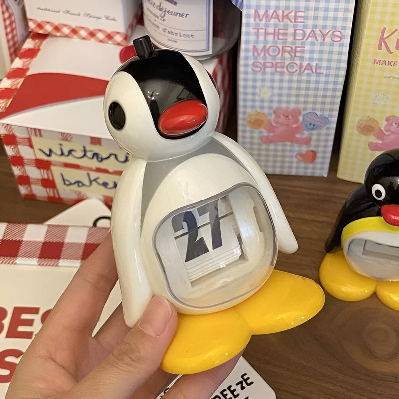 PenguinTidy - Manuelt flip legetøj med sødt pingvindesign