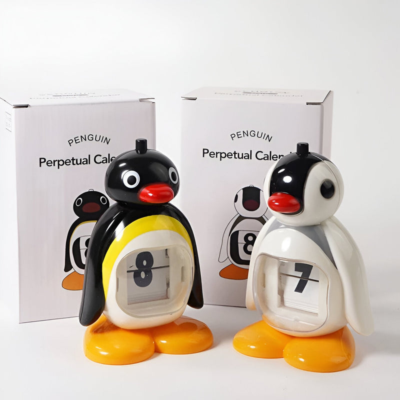 PenguinTidy - Manuelt flip legetøj med sødt pingvindesign