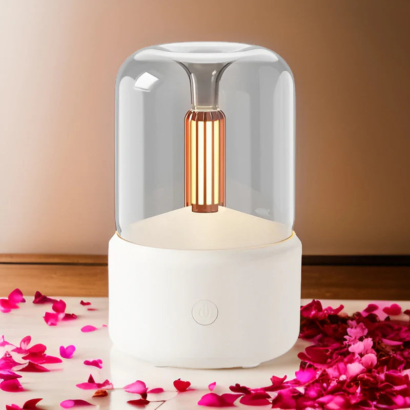 GlowMist – Bærbar aromaterapidiffuser med automatisk slukning og kølende mistfunktion til boligindretning