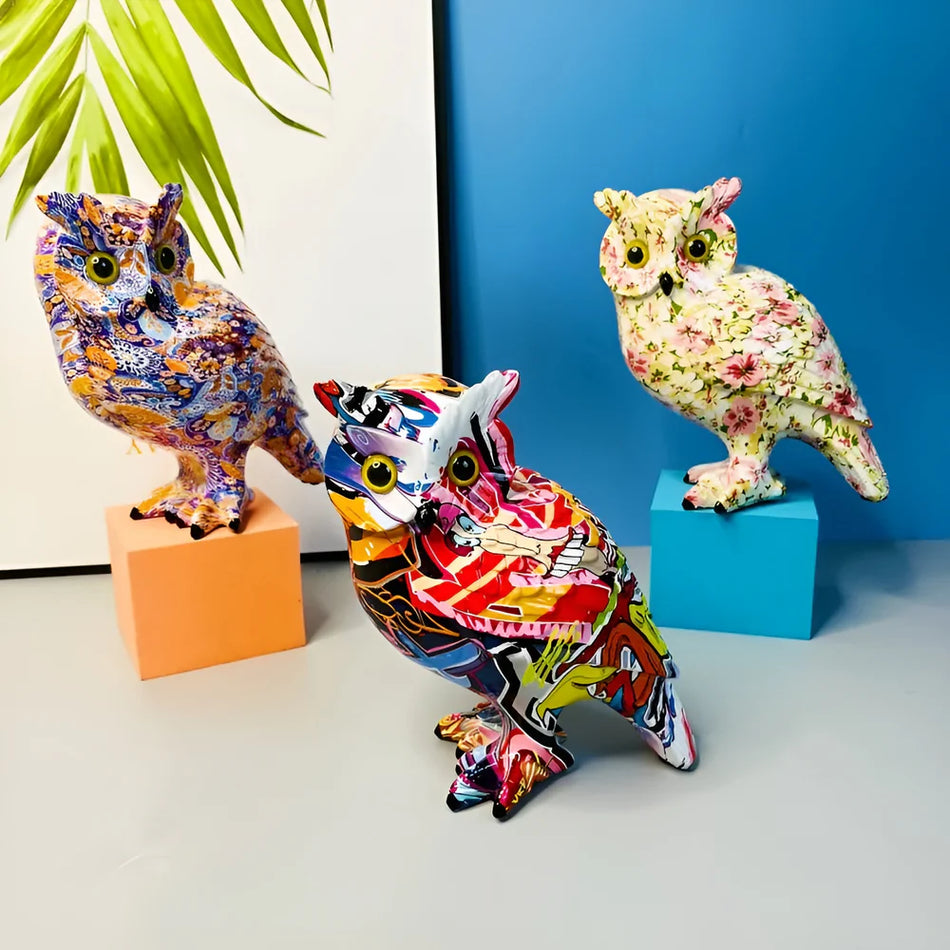 OwlAura – Fortryllende ugleskulptur til magisk indretning og varig sofistikering