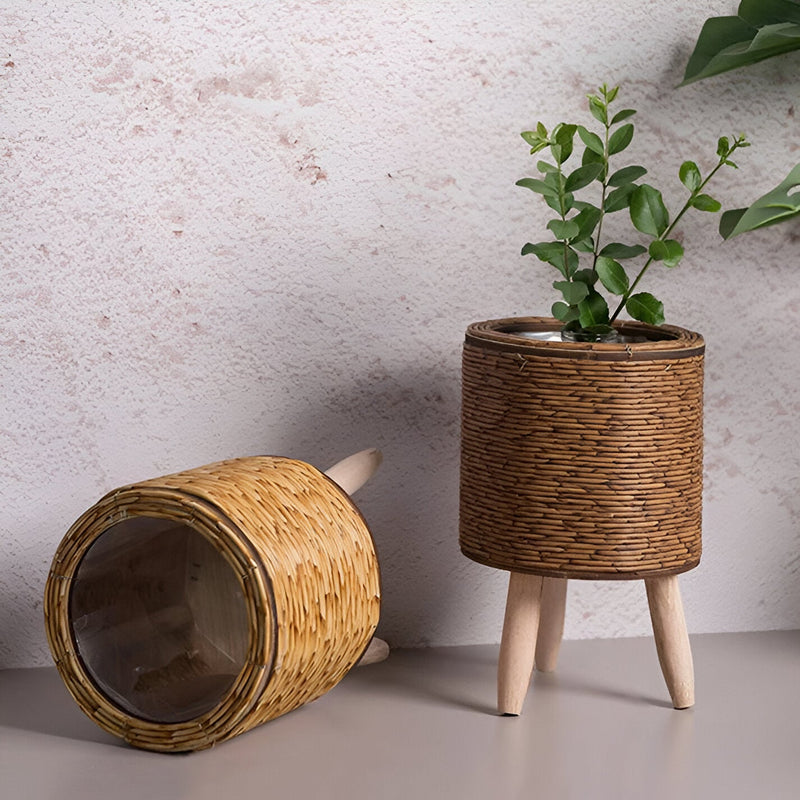 WovenRoot - Dekorativ plantekasse med rustikt inspireret design og tidløs accent til ethvert indendørsmiljø