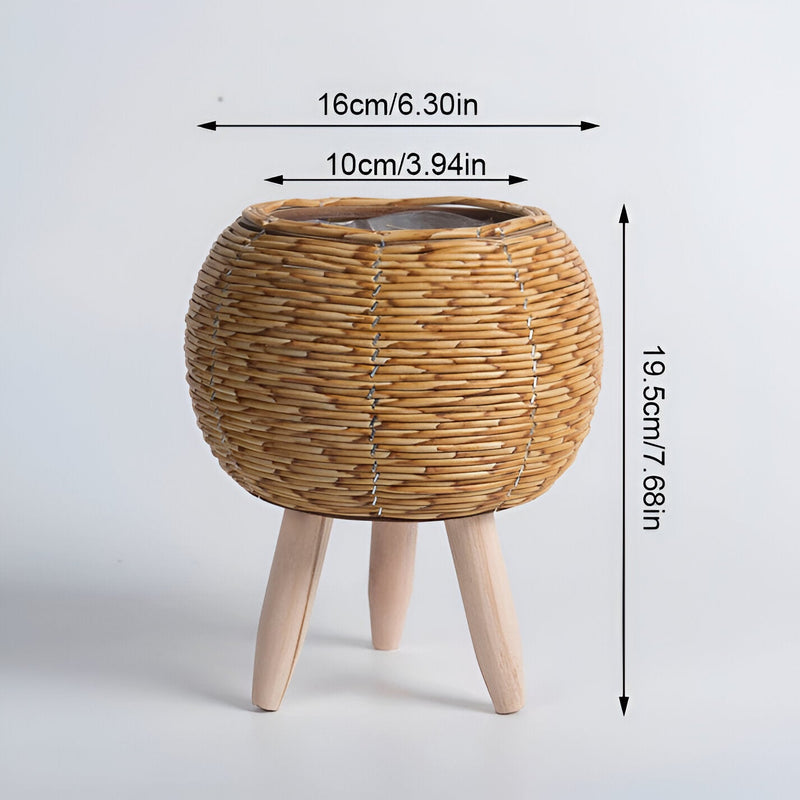 WovenRoot - Dekorativ plantekasse med rustikt inspireret design og tidløs accent til ethvert indendørsmiljø