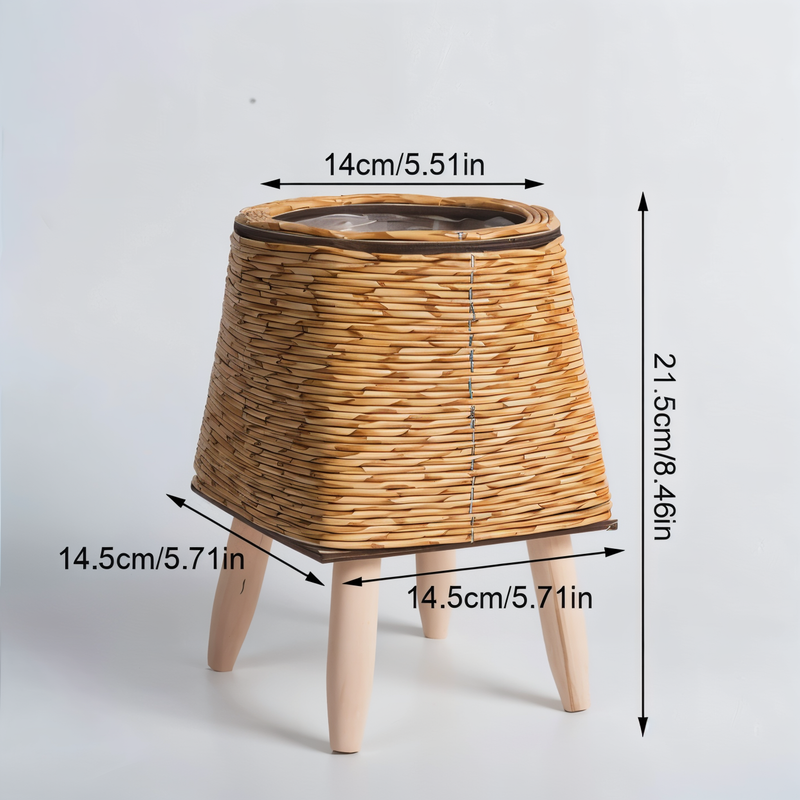 WovenRoot - Dekorativ plantekasse med rustikt inspireret design og tidløs accent til ethvert indendørsmiljø