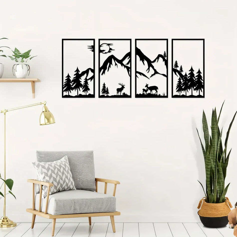 ForestPeaks - Naturinspireret vægkunst til elegante interiører