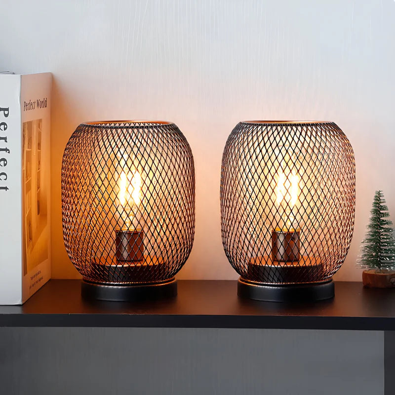 GlowLantern – Batteridrevet LED bordlampe med burdesign