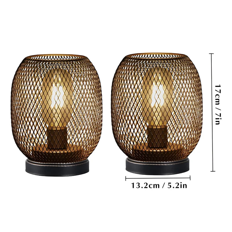 GlowLantern – Batteridrevet LED bordlampe med burdesign
