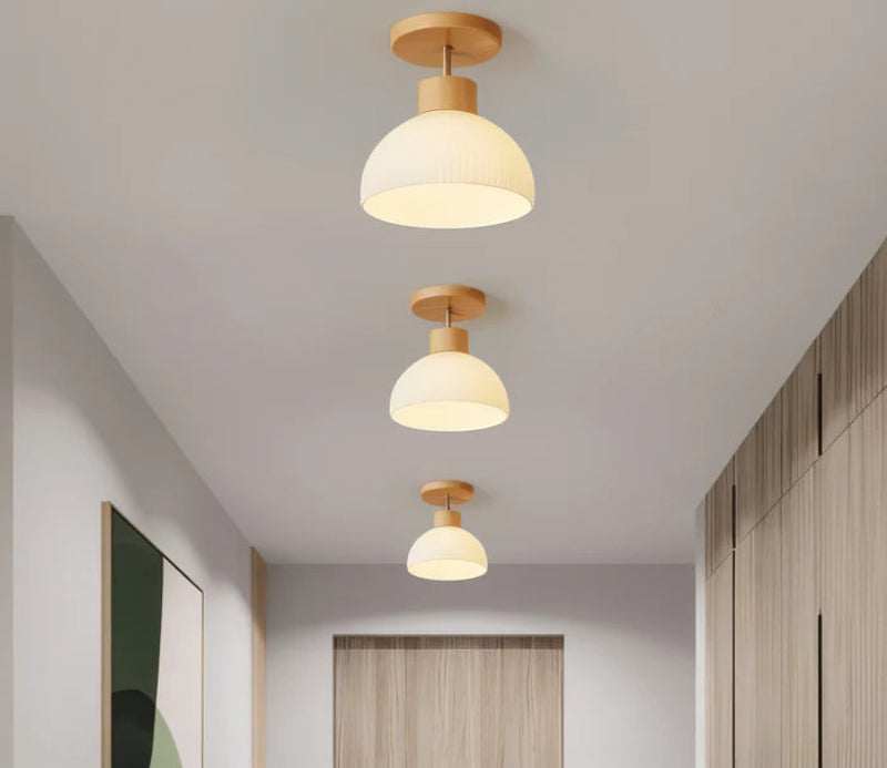 NordicGlow – LED loftlampe med ribbet design og lysstærk belysning