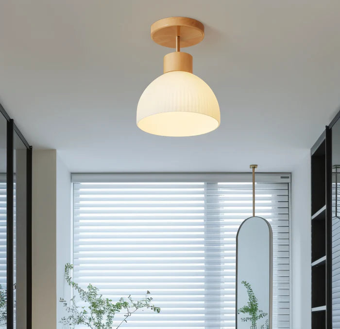 NordicGlow – LED loftlampe med ribbet design og lysstærk belysning