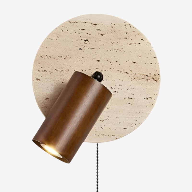 RoundGlow – LED Væglampe med Justerbart Hoved til Indendørs Stemning