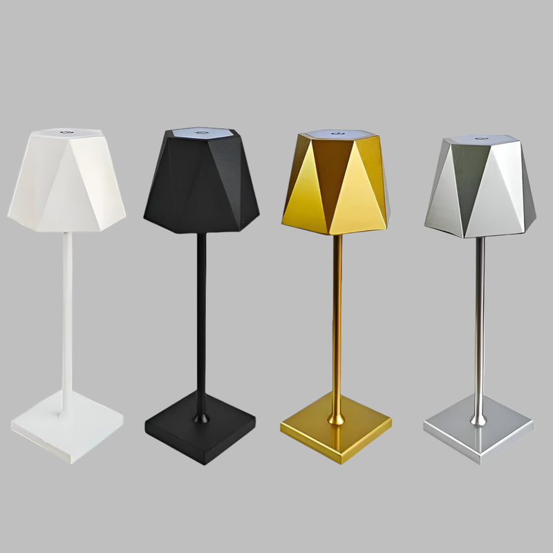 GlowHex – Bærbar LED bordlampe med genopladeligt batteri og vandtæt design