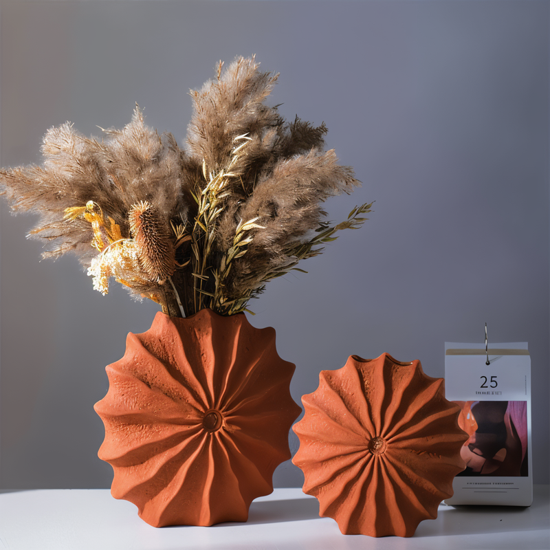 FoldaForm - Geometrisk plantevase med retro elegance til dekoration