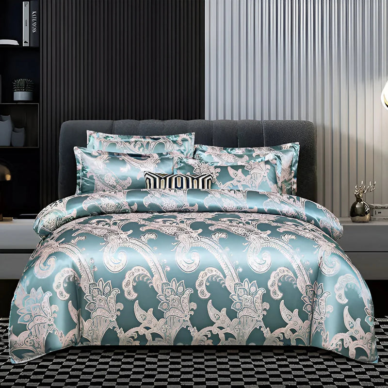 OpalDream – Luksuriøst sengetøjssæt med jacquarddesign og silkeblødhed