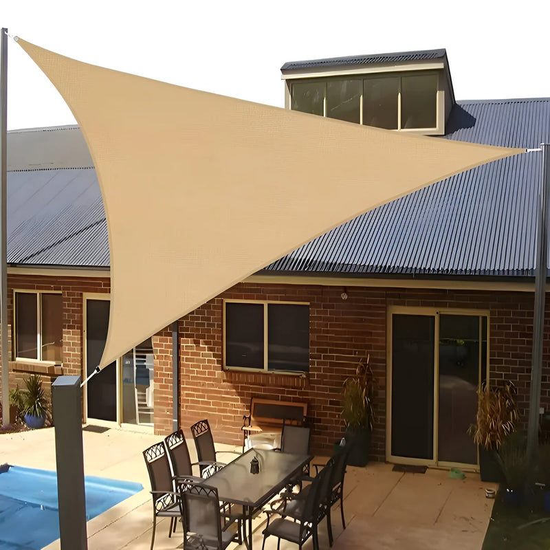 ShadeMaster – Vandtæt trekantet UV solsejl med foldbart og bærbart design til udendørs dækning