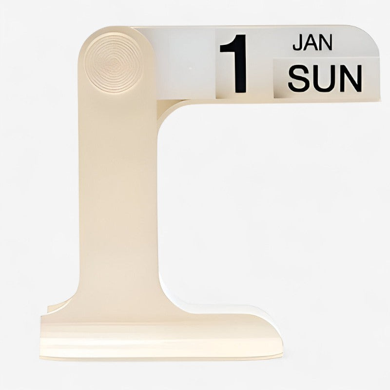 DateNest – Justerbar Skrivebordskalender med Kompakt Base til Hjem og Kontor