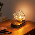 IceStone - Dekorativ bordlampe i glas med blødt omgivende lys