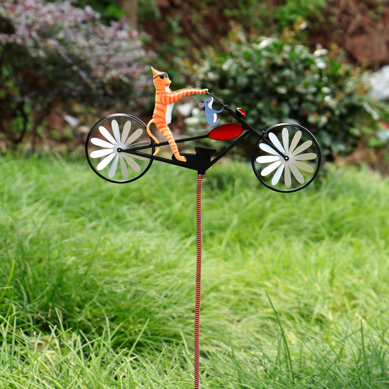 BreezyCritter – Vinddrevet havespinner med legesygt design af cykellende dyr