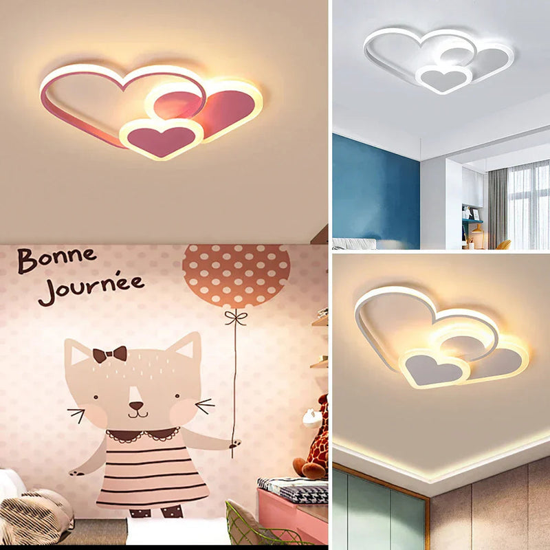 HeartGlow – Elegant Soft Glow Loftslampe for en hyggelig og afslappende stemning