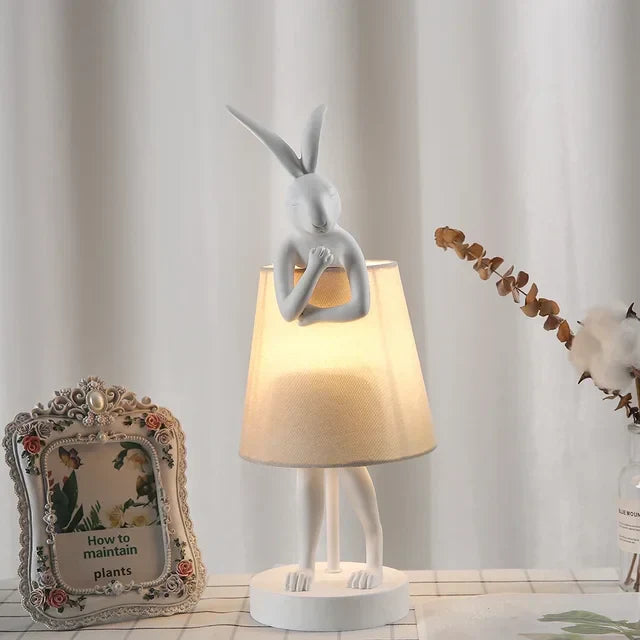 BunnyGlow - Sød Kanin LED Bordlampe med Dæmpbar Belysning