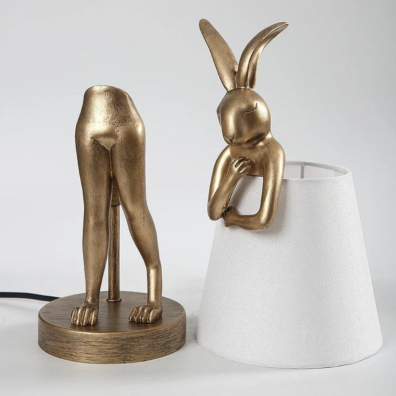 BunnyGlow - Sød Kanin LED Bordlampe med Dæmpbar Belysning