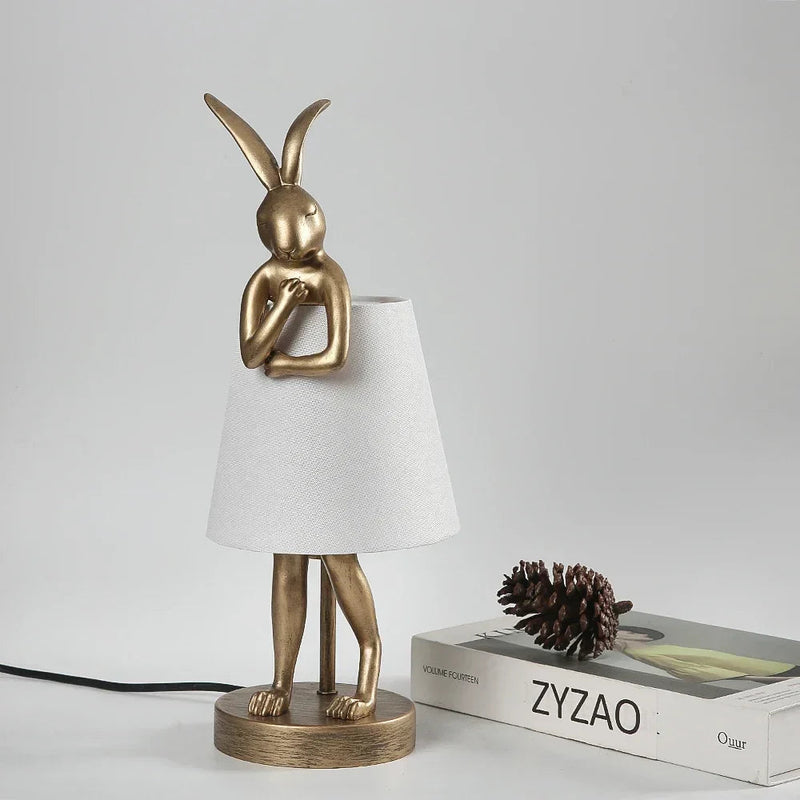 BunnyGlow - Sød Kanin LED Bordlampe med Dæmpbar Belysning