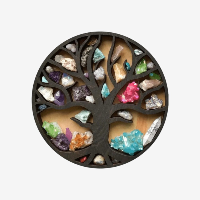 ShelfAura - Dekorativ Væghylde med Rundt Design til Indendørs Brug