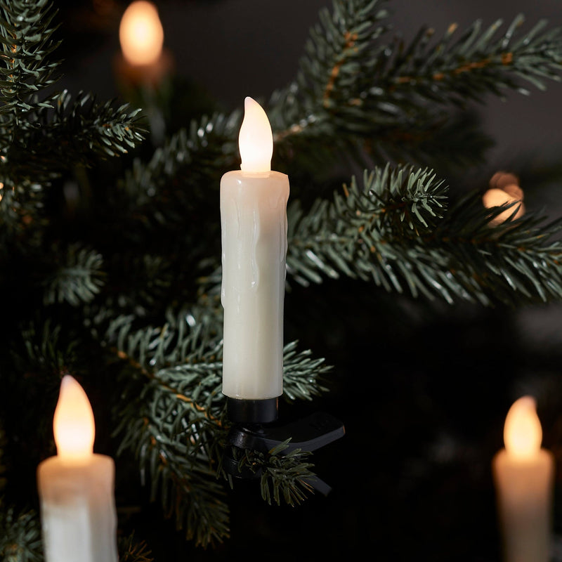 LumiFlame - Elegante trådløse juletræslys med varm LED-belysning