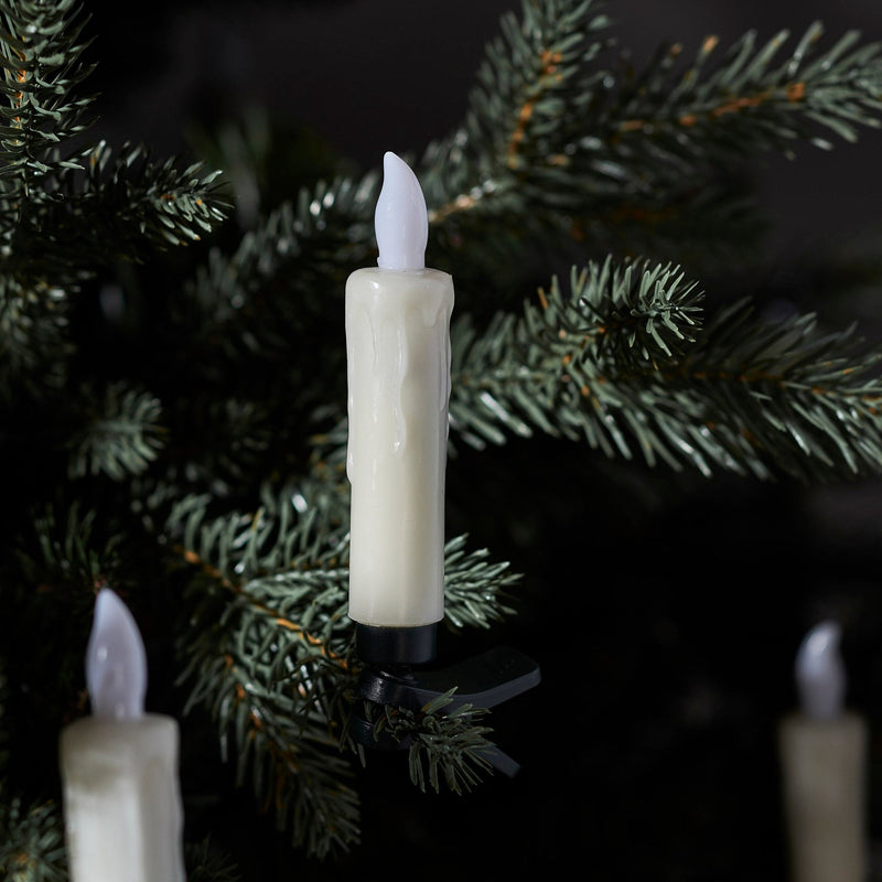LumiFlame - Elegante trådløse juletræslys med varm LED-belysning