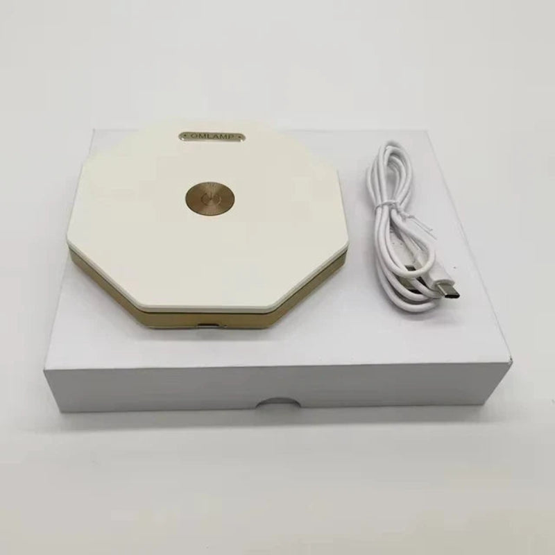 SpiralShine – Elegant geometrisk LED-bordlampe med blød glød og moderne kigge