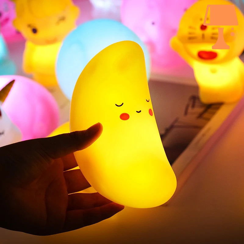 BanaLume – Elegant Natlampe i Bananform med Blødt Beroligende Lys