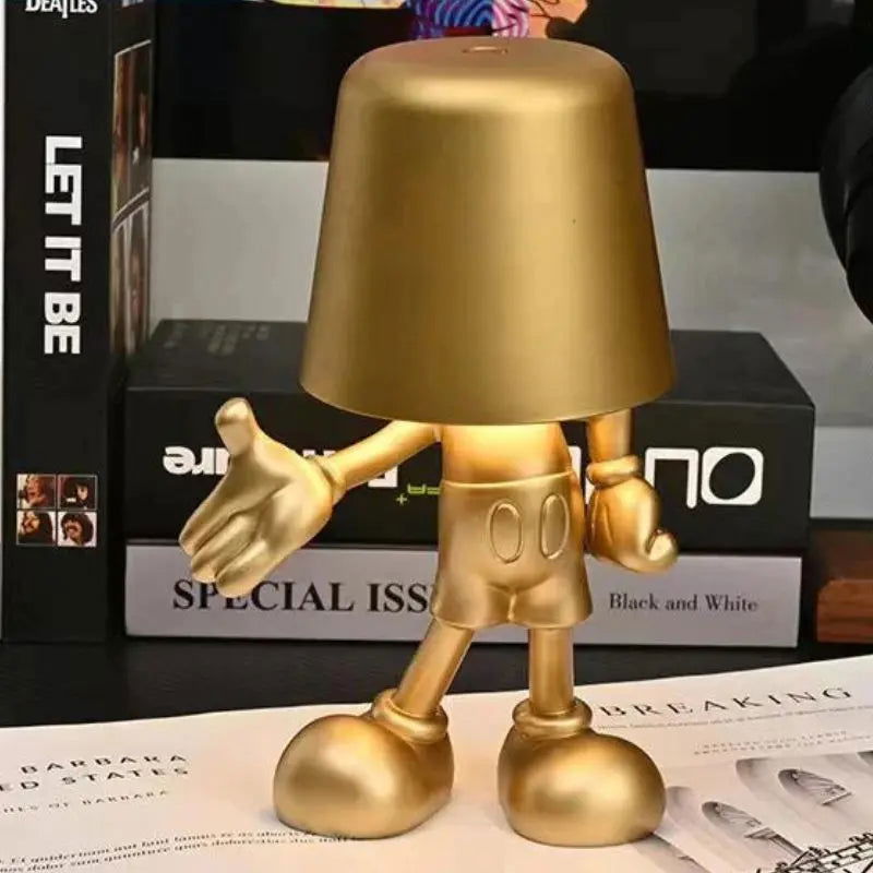 LumiGlow - Trådløs touch-bordlampe med elegant design