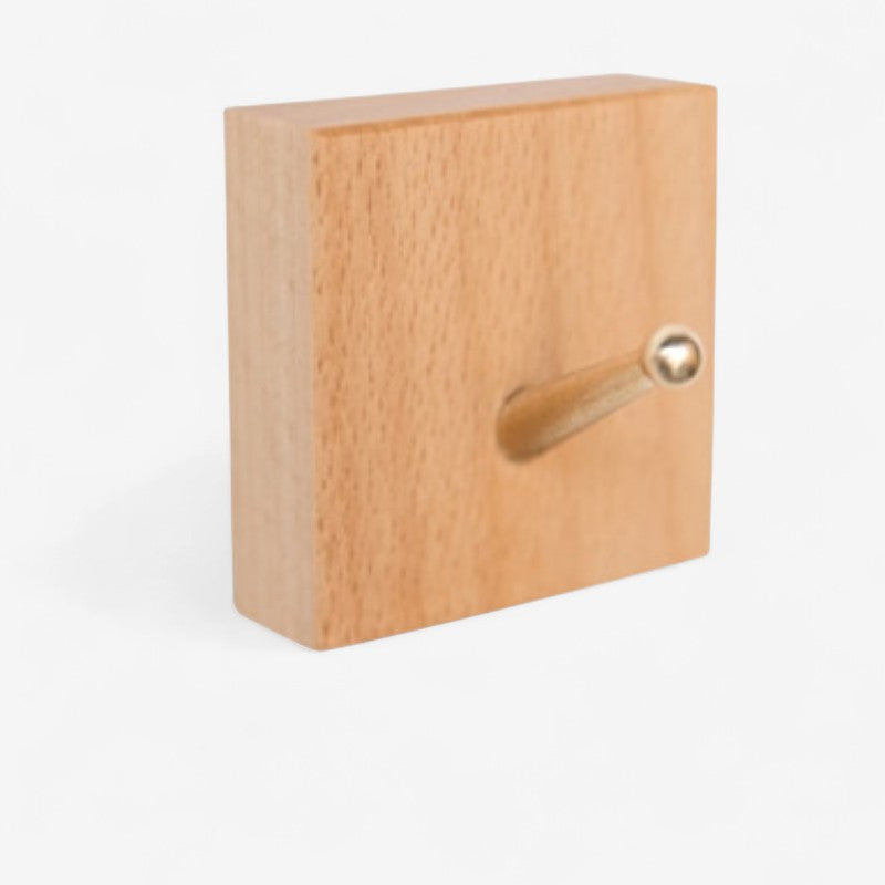 BrassHook - Vægkrog med Messingbeslag til Ophængning